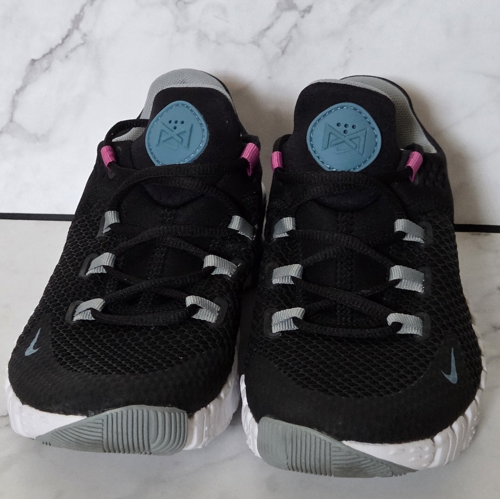 Nike W Free Metcon 4 Women Training Sneakers Shoes Black/Noise Aqua Size 7 - Picture 3 of 9